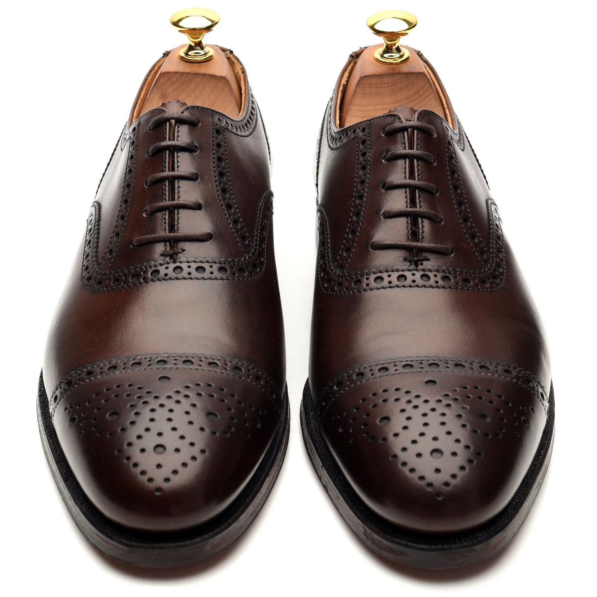 &#39;Westfield&#39; Dark Brown Leather Oxford Brogue UK 6.5 E