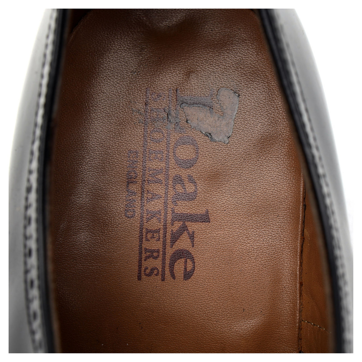 &#39;206&#39; Black Leather Oxford Brogue UK 7.5 F