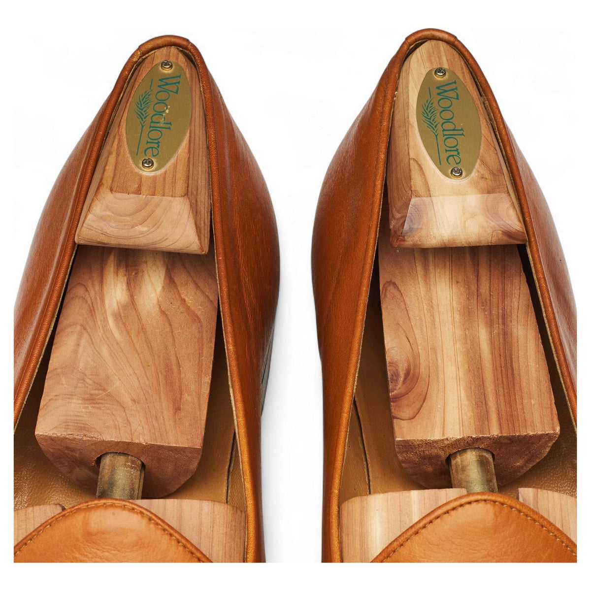 Tan Brown Leather Tassel Loafers UK 10 US 10.5