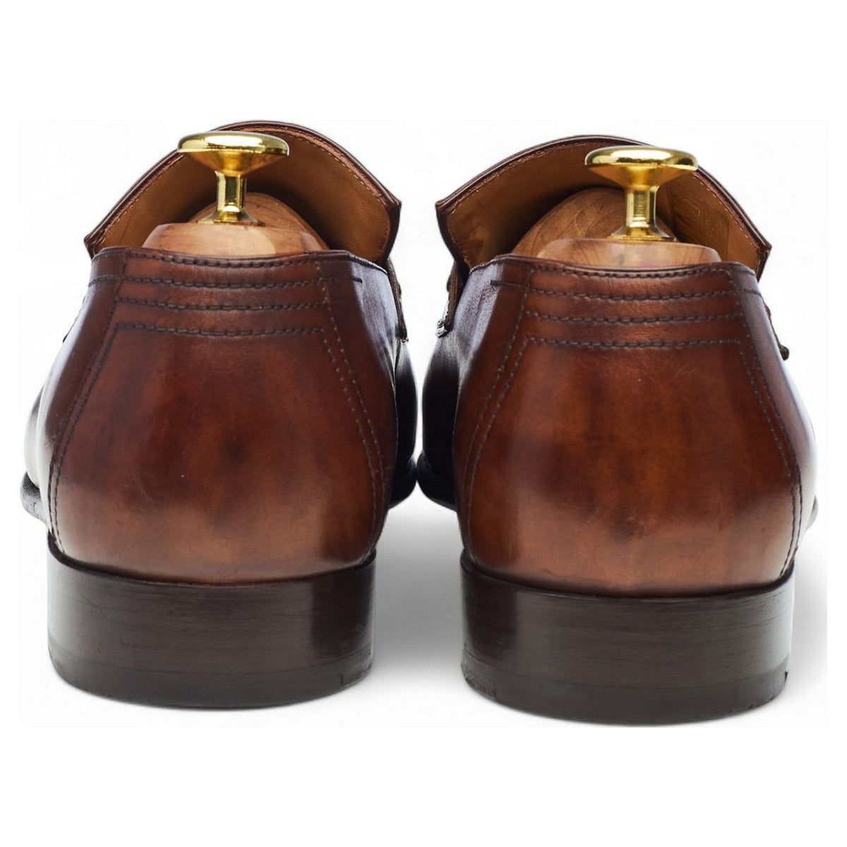 'Andy' Brown Leather Loafers UK 8.5