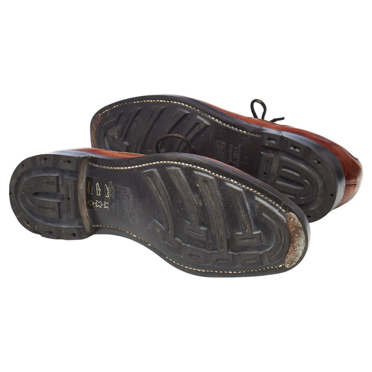 Tan Brown Grain Leather Veldtschoen Derby UK 6.5 E