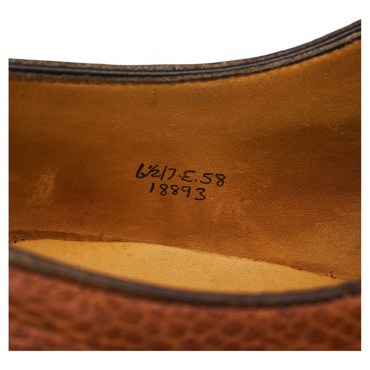 Tan Brown Grain Leather Veldtschoen Derby UK 6.5 E