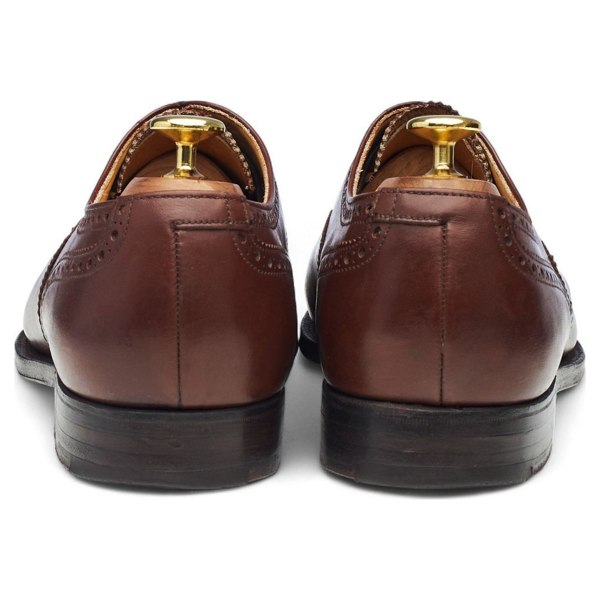 'Plymouth' Brown Leather Oxford Brogues UK 8 F