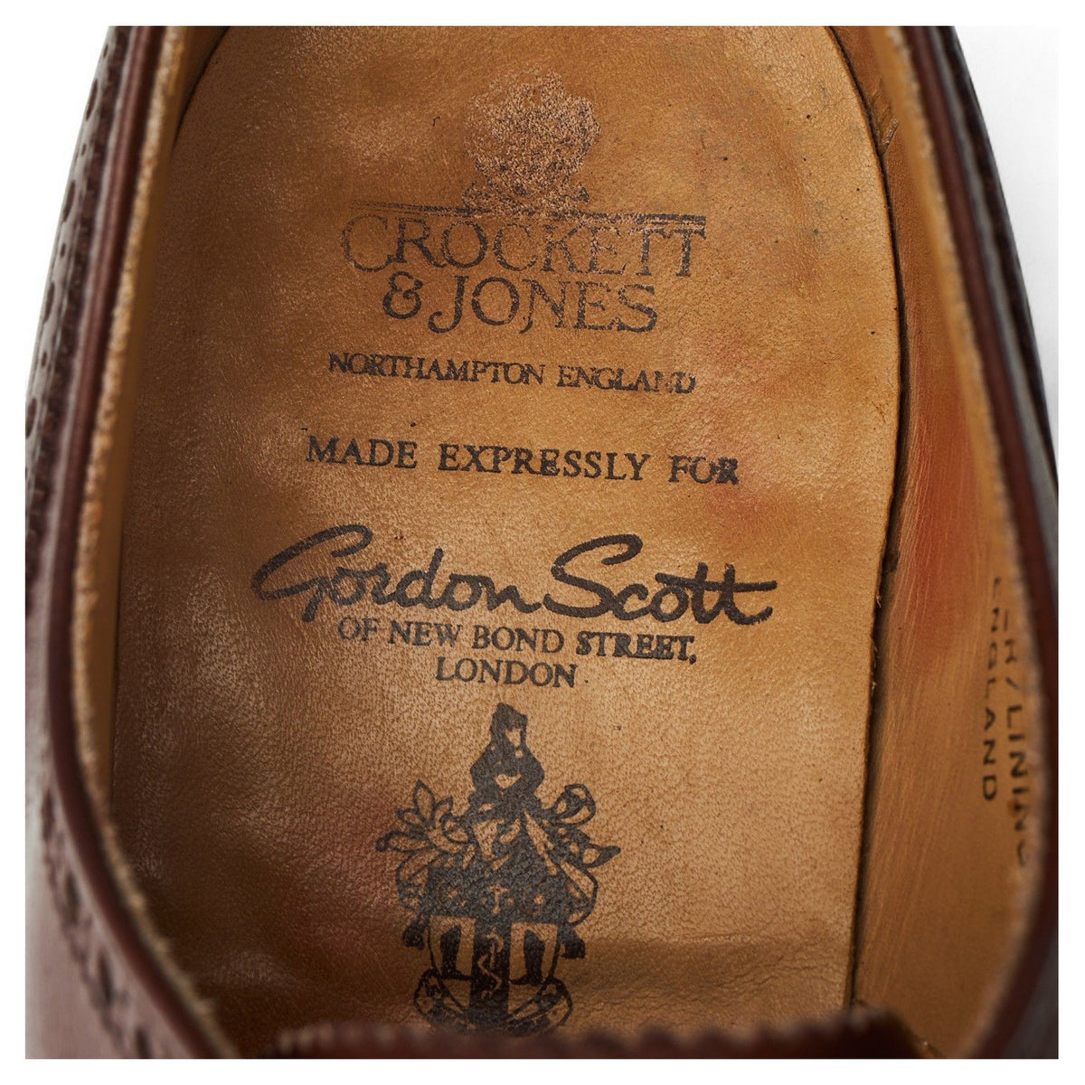 'Plymouth' Brown Leather Oxford Brogues UK 8 F