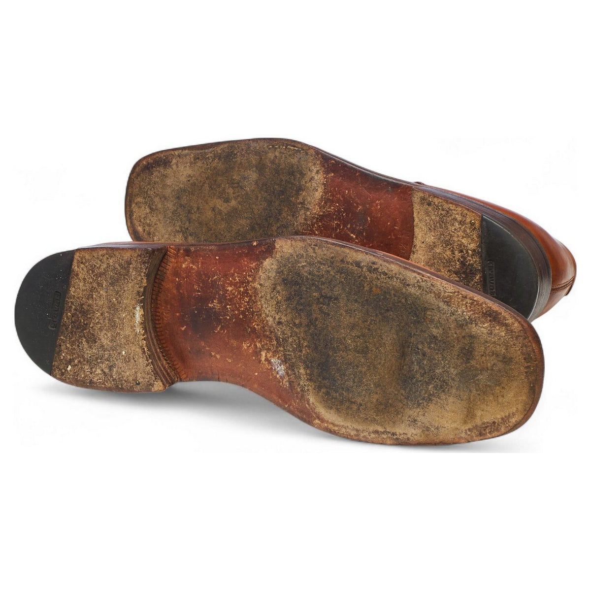 Wayne Edwards Tan Brown Leather Split Toe Derby UK 10 US 10.5