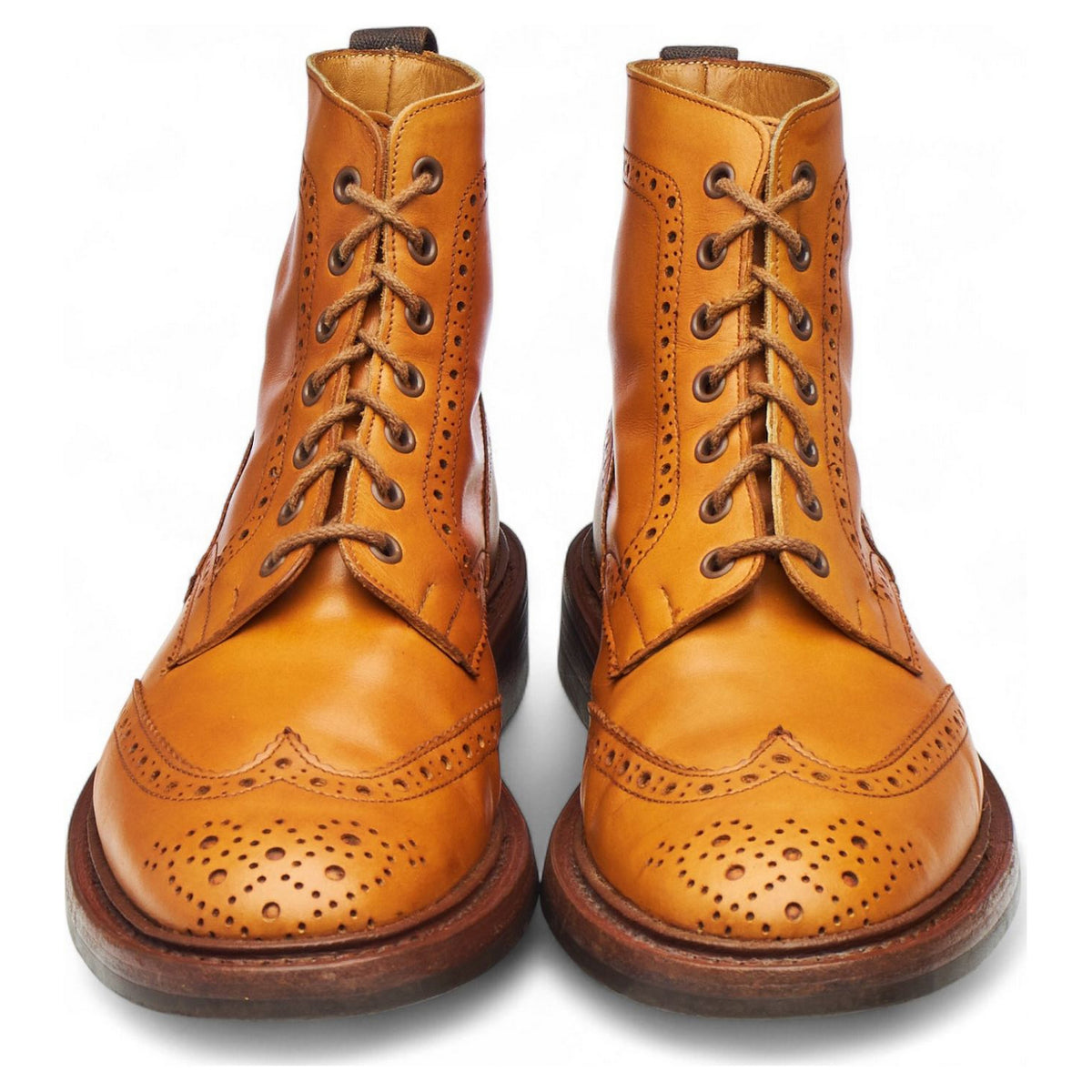 'Stow' Tan Brown Leather Boots UK 9