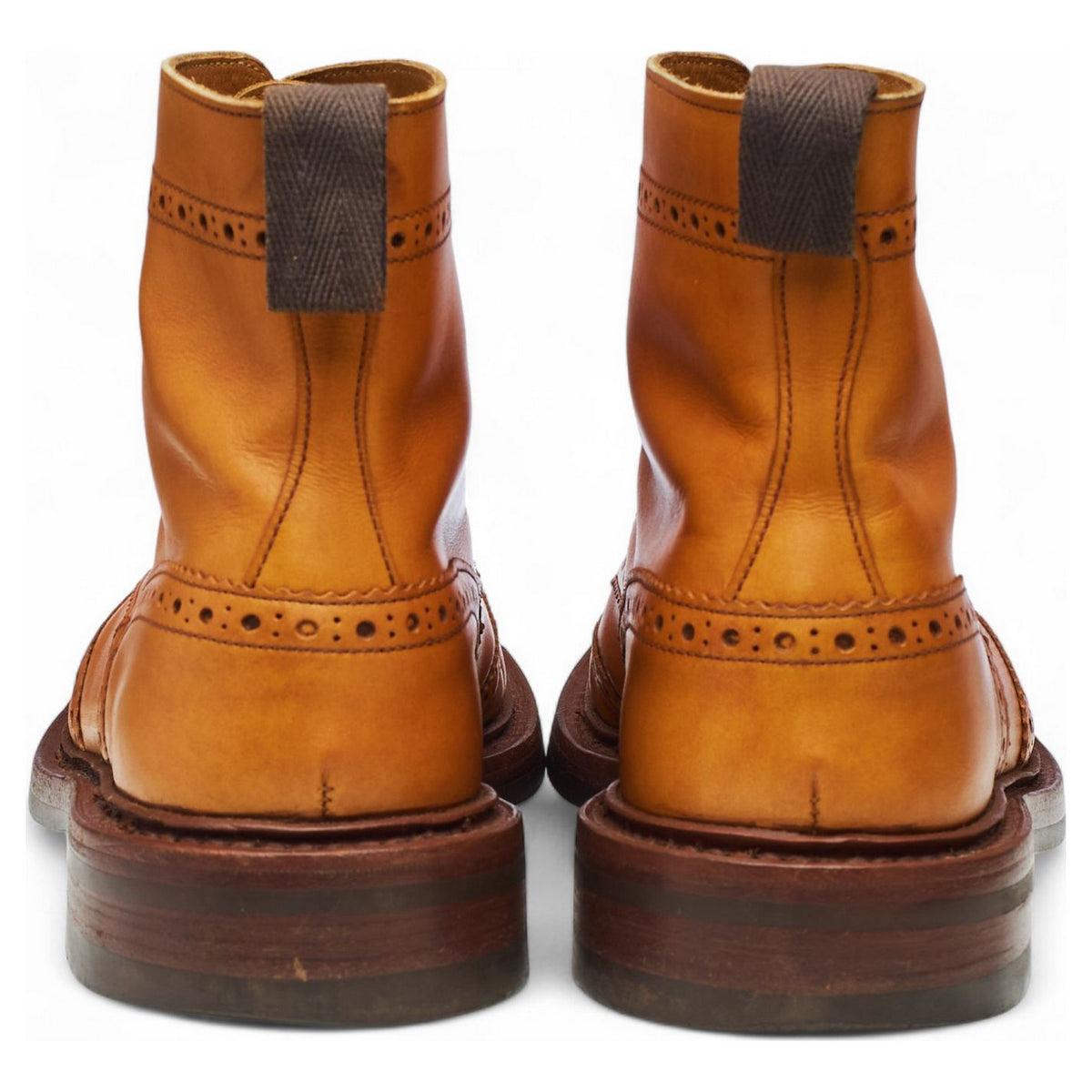 'Stow' Tan Brown Leather Boots UK 9