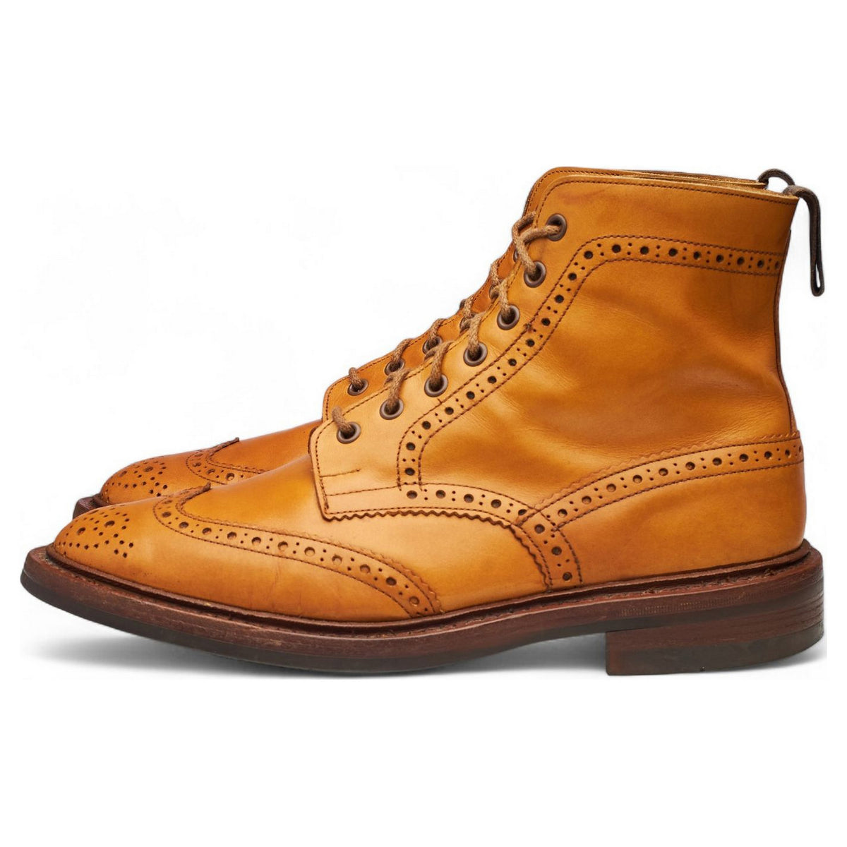 'Stow' Tan Brown Leather Boots UK 9