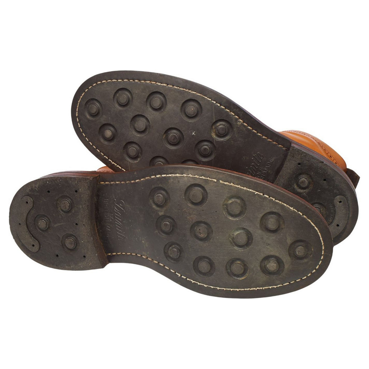 'Stow' Tan Brown Leather Boots UK 9