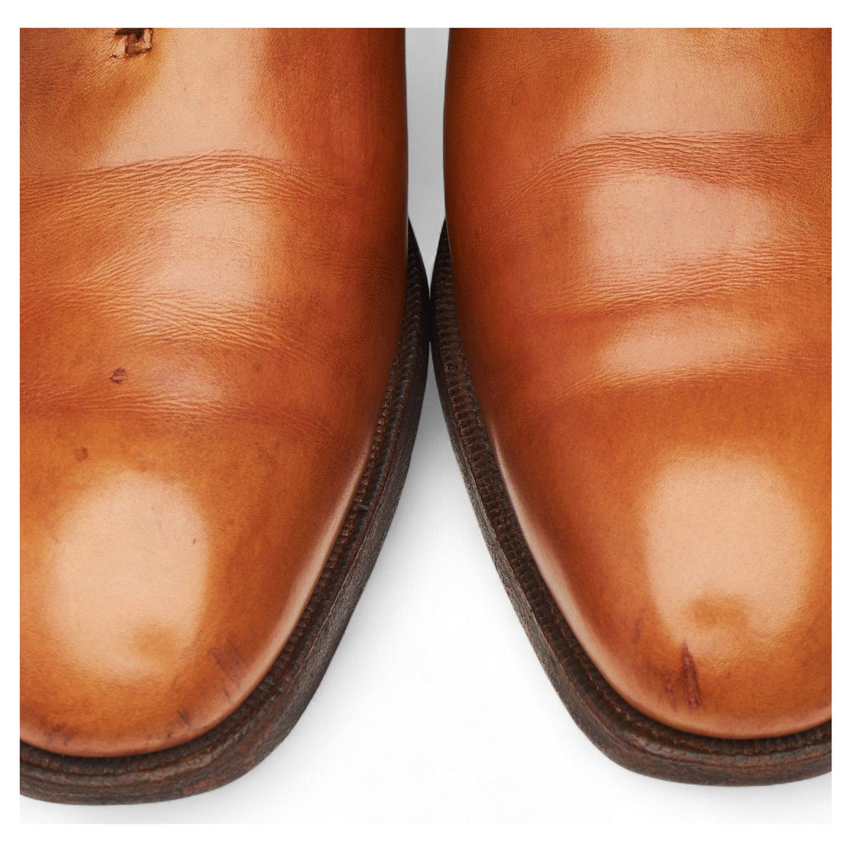 'Hanover' Tan Brown Leather Wholecut Oxford UK 9.5 E