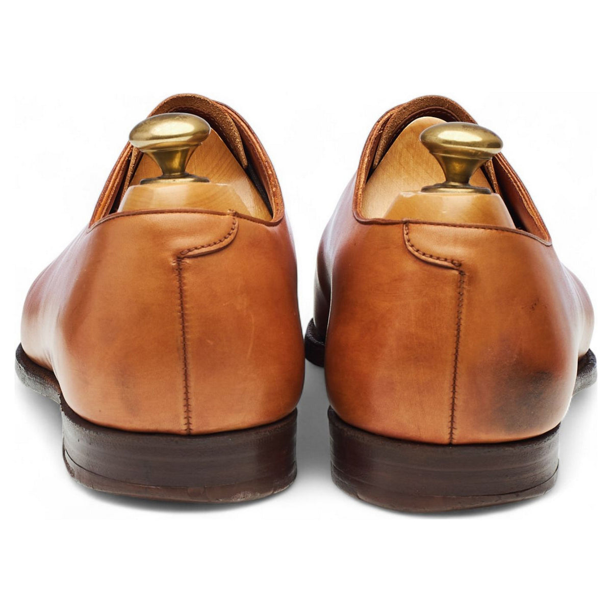 'Hanover' Tan Brown Leather Wholecut Oxford UK 9.5 E