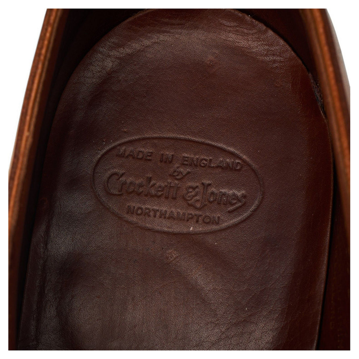 'Hanover' Tan Brown Leather Wholecut Oxford UK 9.5 E