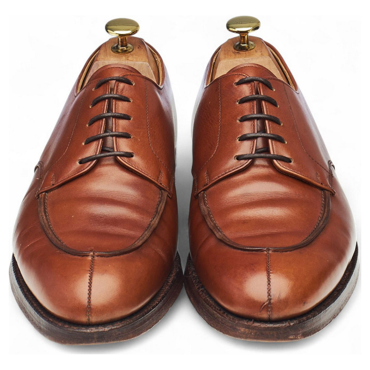 Tan Brown Split Toe Derby UK 8 E