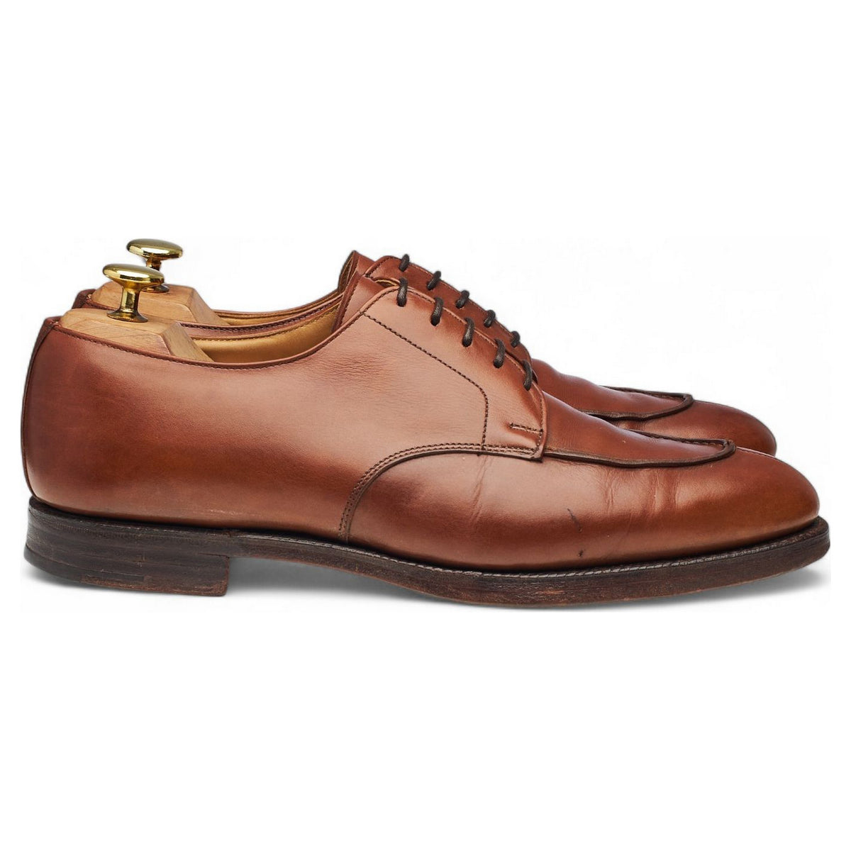 Tan Brown Split Toe Derby UK 8 E