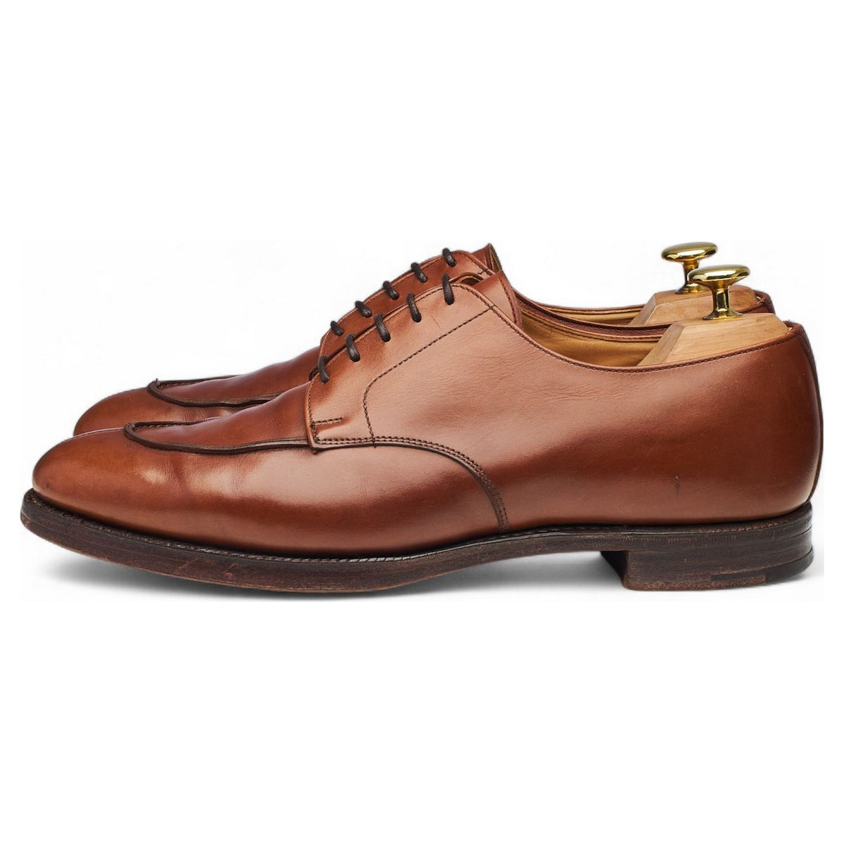 Tan Brown Split Toe Derby UK 8 E