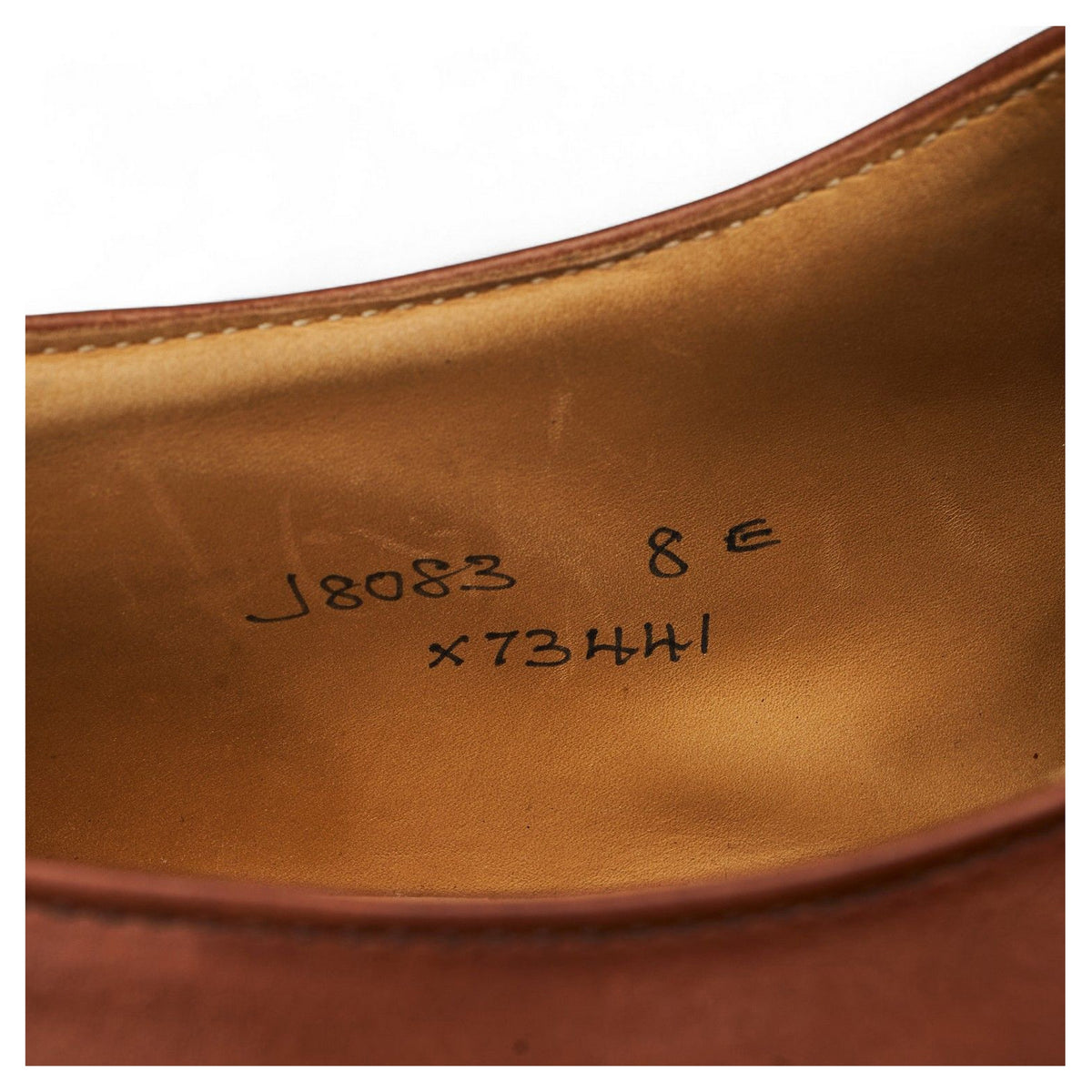 Tan Brown Split Toe Derby UK 8 E