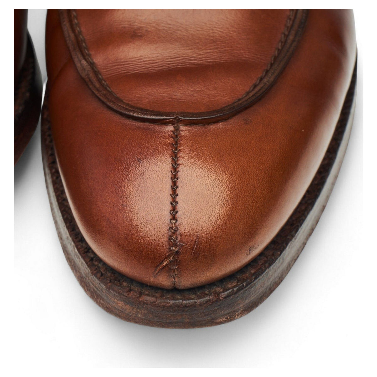 Tan Brown Split Toe Derby UK 8 E