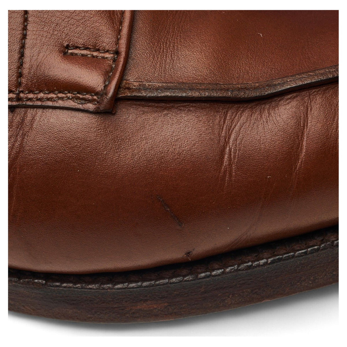 Tan Brown Split Toe Derby UK 8 E