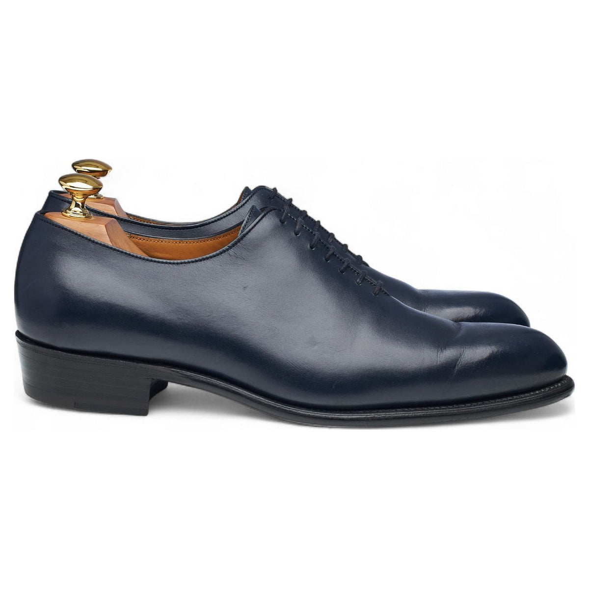 '402 Flore' Navy Blue Leather Wholecut Oxford 6.5 E UK 7
