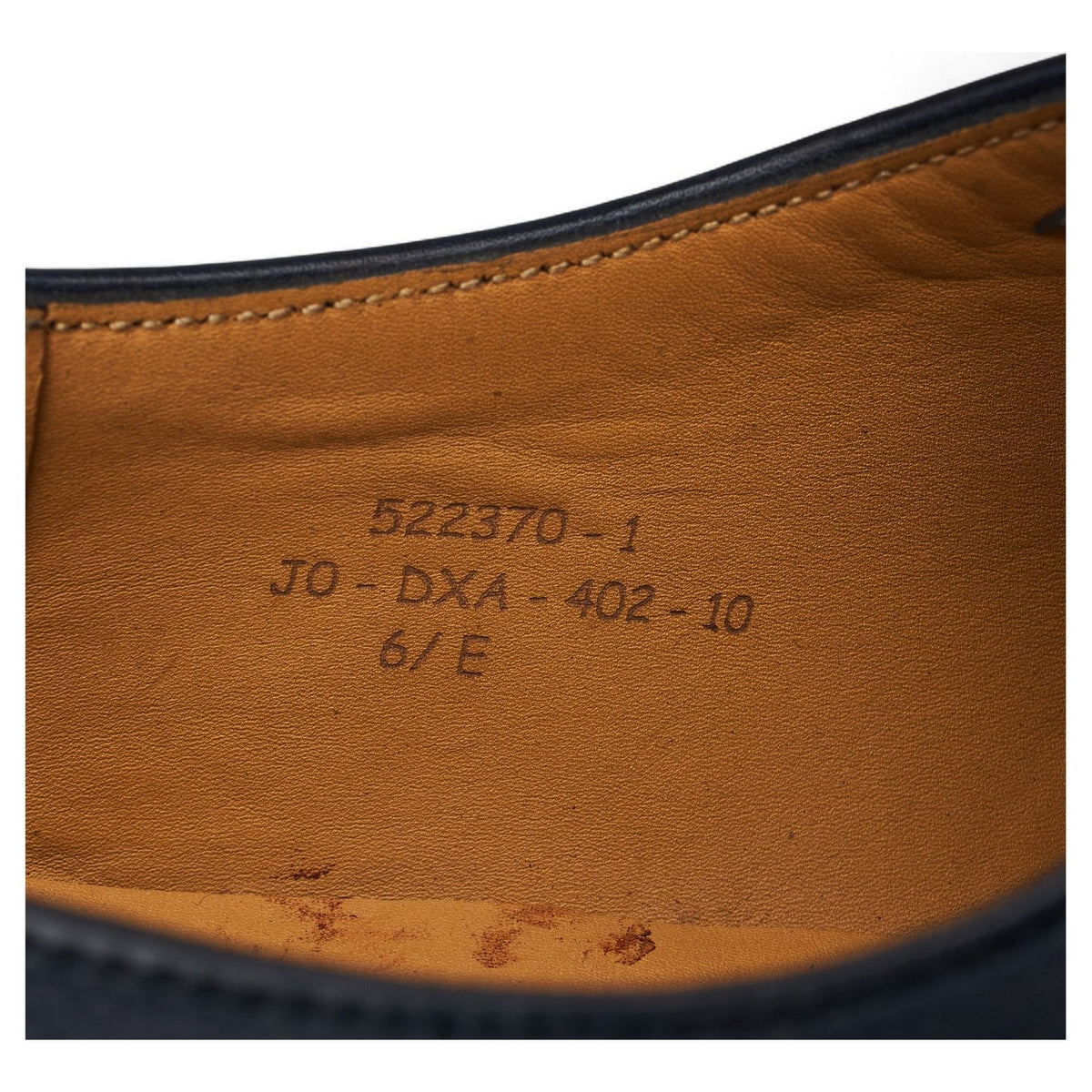 '402 Flore' Navy Blue Leather Wholecut Oxford 6.5 E UK 7