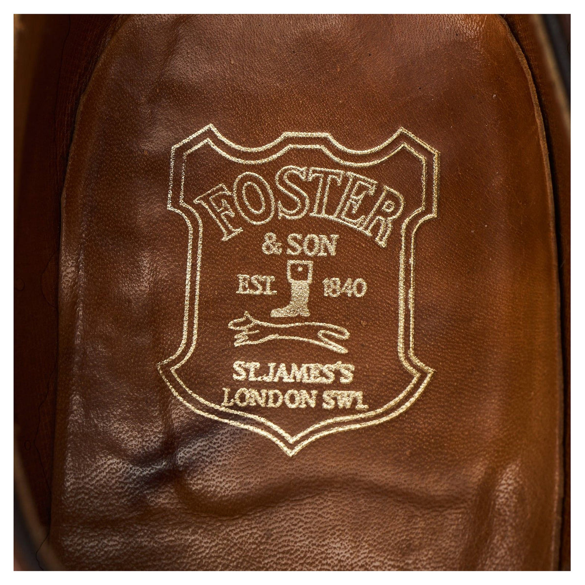 Foster & Son Brown Leather Derby Brogues UK 8 D