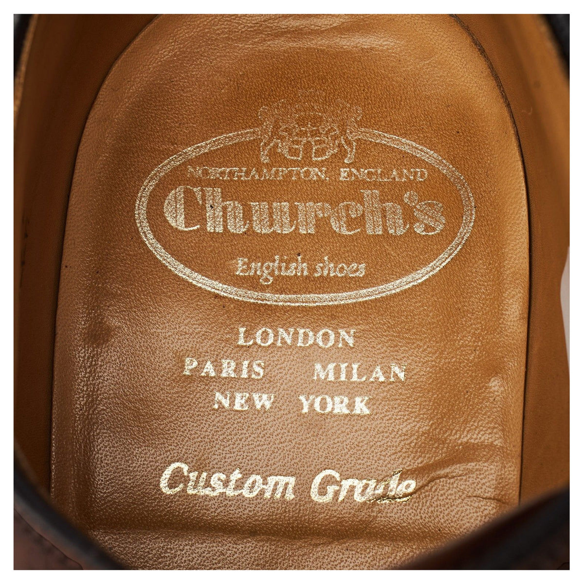 'Glenshee' Brown Leather Veldtschoen Apron Derby UK 8.5 F