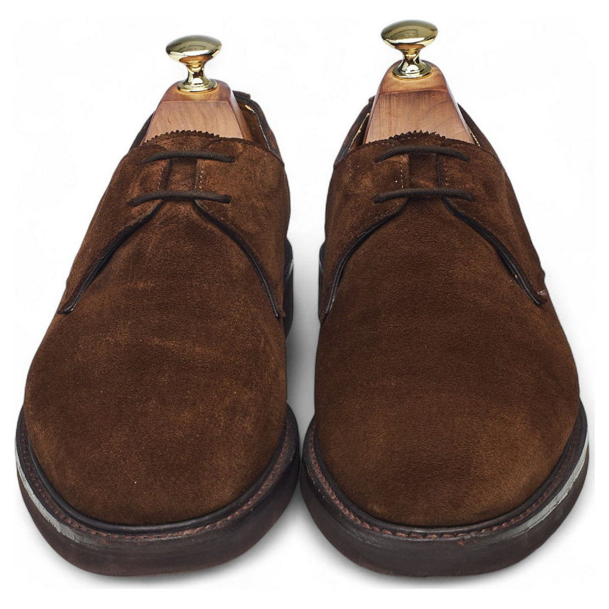 'Haldon' Dark Brown Suede Derby UK 7 E