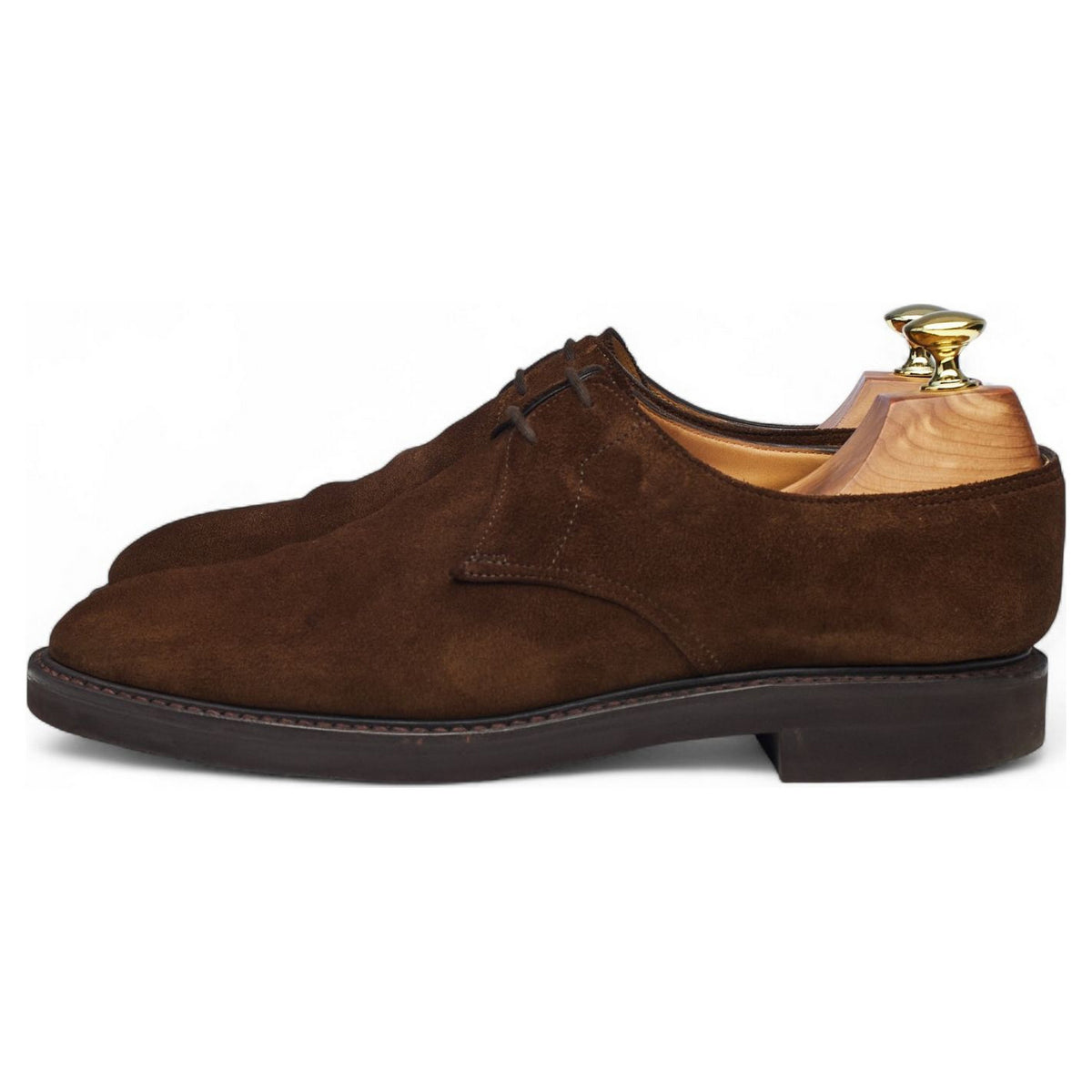 'Haldon' Dark Brown Suede Derby UK 7 E
