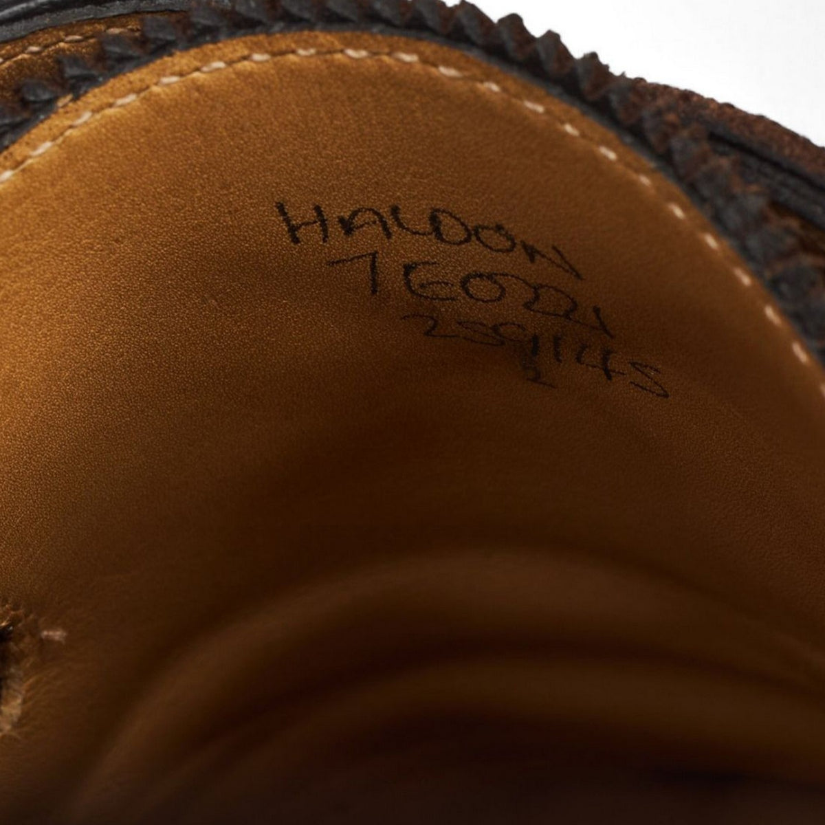 'Haldon' Dark Brown Suede Derby UK 7 E