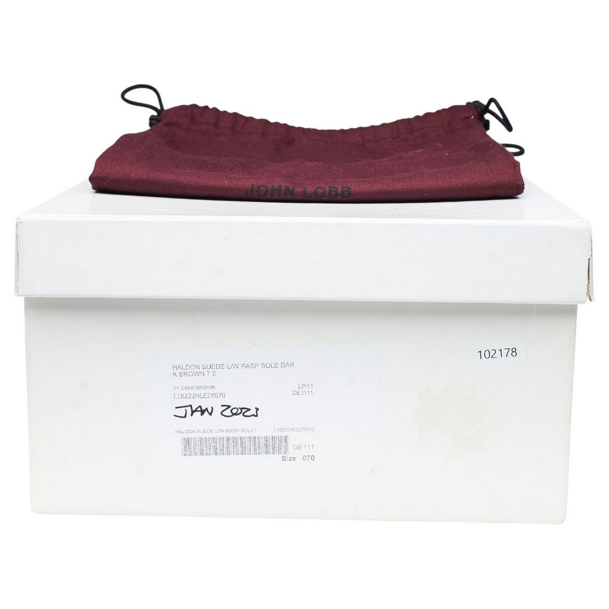 'Haldon' Dark Brown Suede Derby UK 7 E