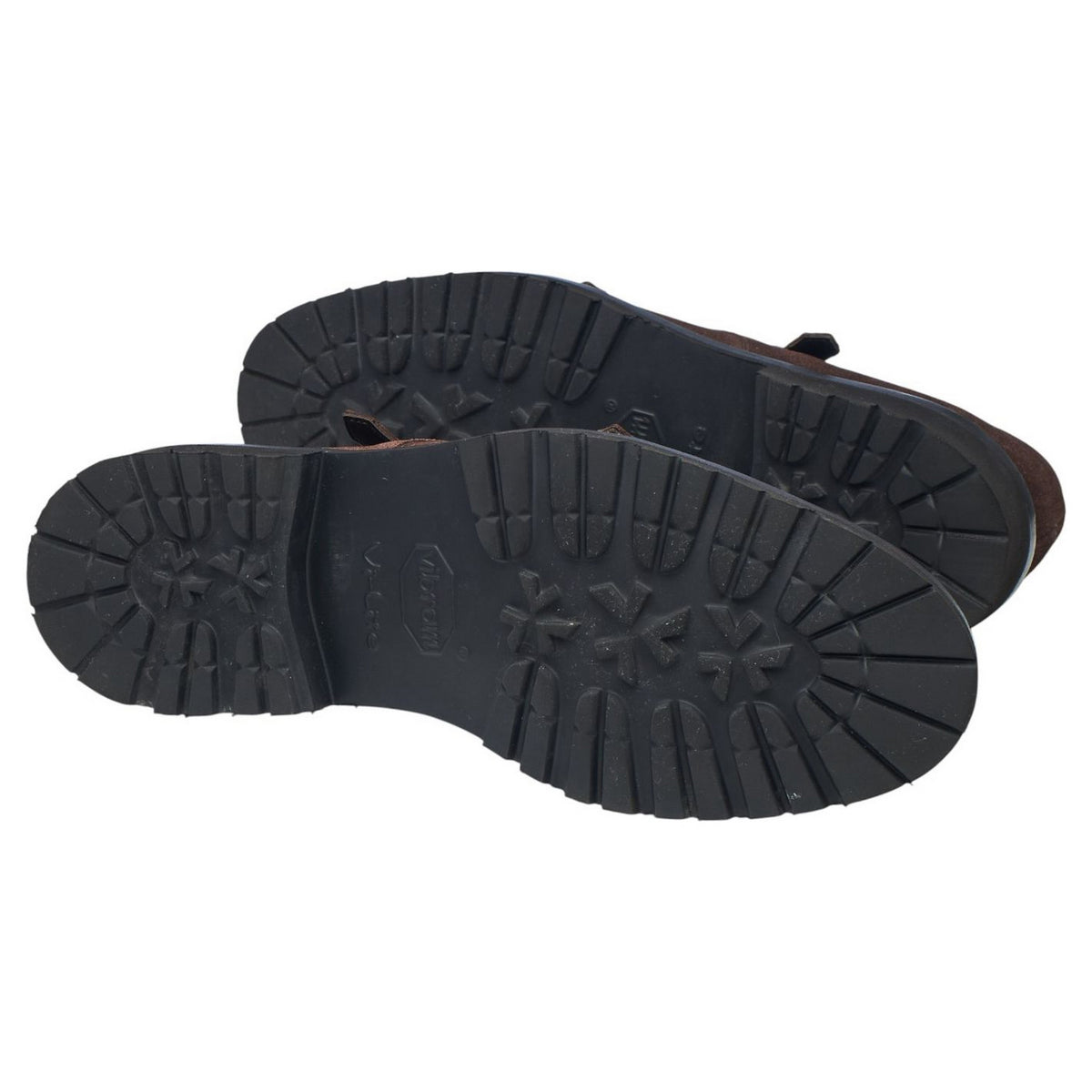 Thom Sweeney 'Luke' Brown Suede Double Monk Strap UK 8.5 E