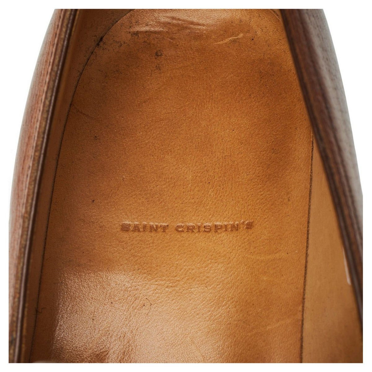 '111' Tan Brown Russian Grain Leather Loafers UK 9.5 E