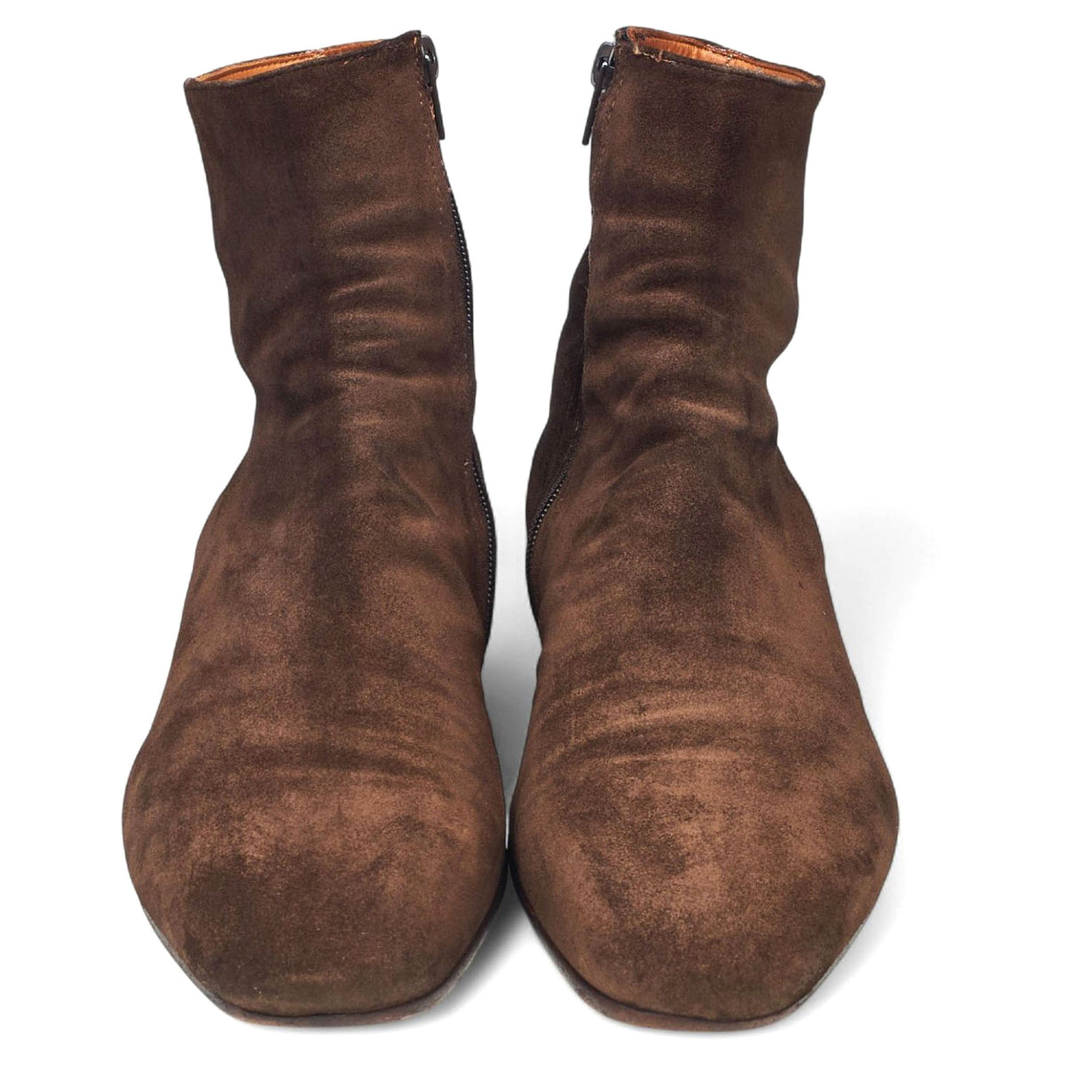 Brown Suede Zip Up Boots UK 7 EU 41