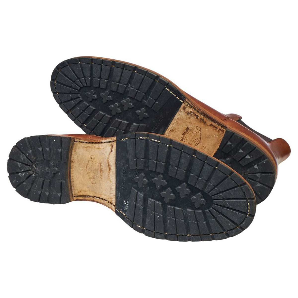 Stitchdown Brown Horsebutt Leather Chelsea Boots UK 11 US 12