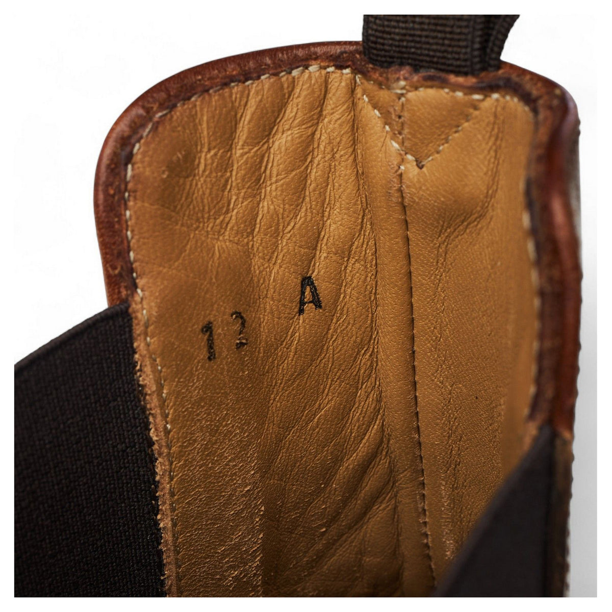 Stitchdown Brown Horsebutt Leather Chelsea Boots UK 11 US 12