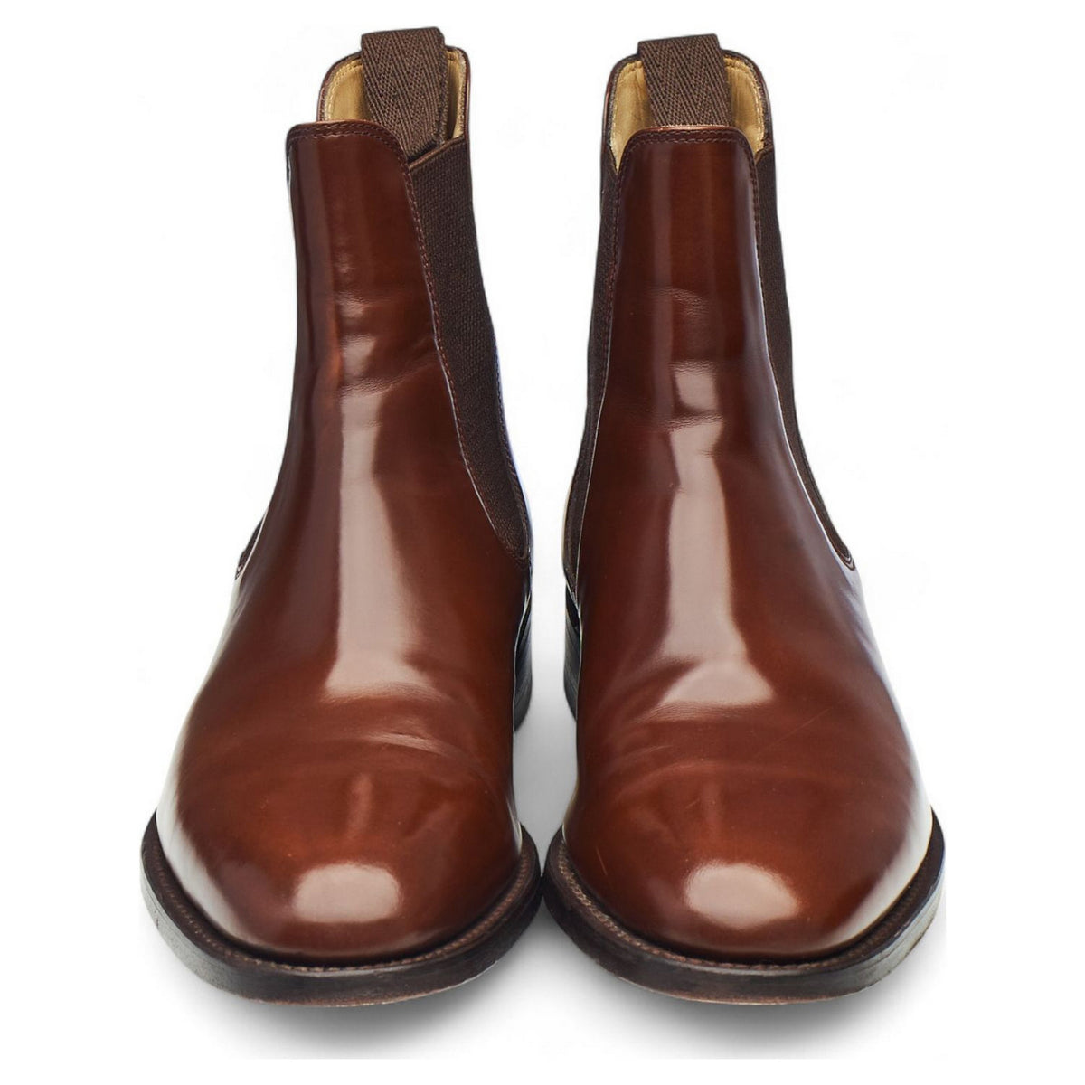'290' Brown Leather Chelsea Boots UK 8 F