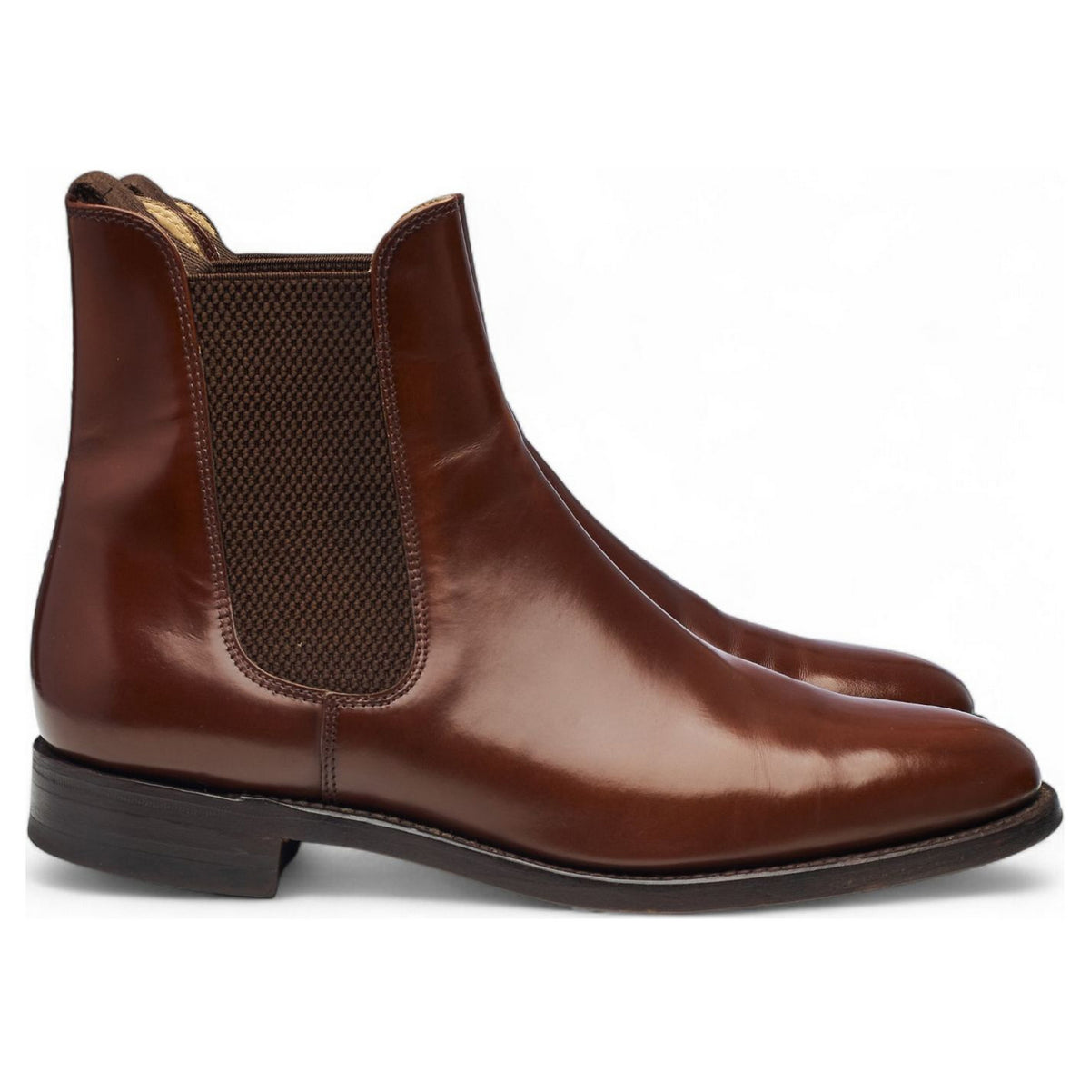 '290' Brown Leather Chelsea Boots UK 8 F