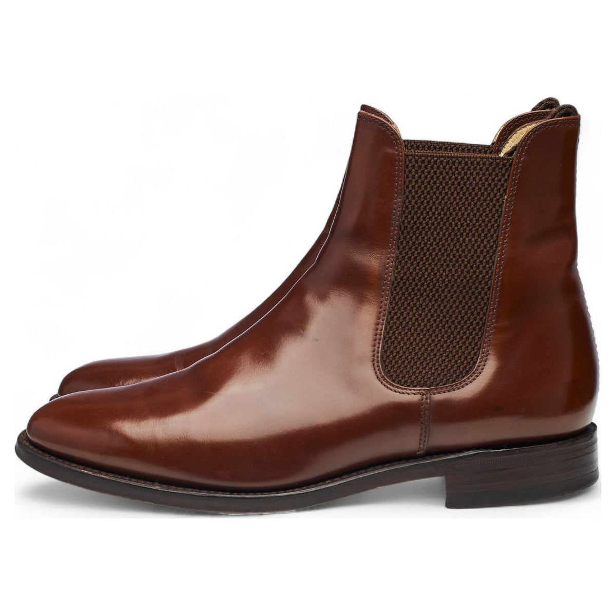 '290' Brown Leather Chelsea Boots UK 8 F