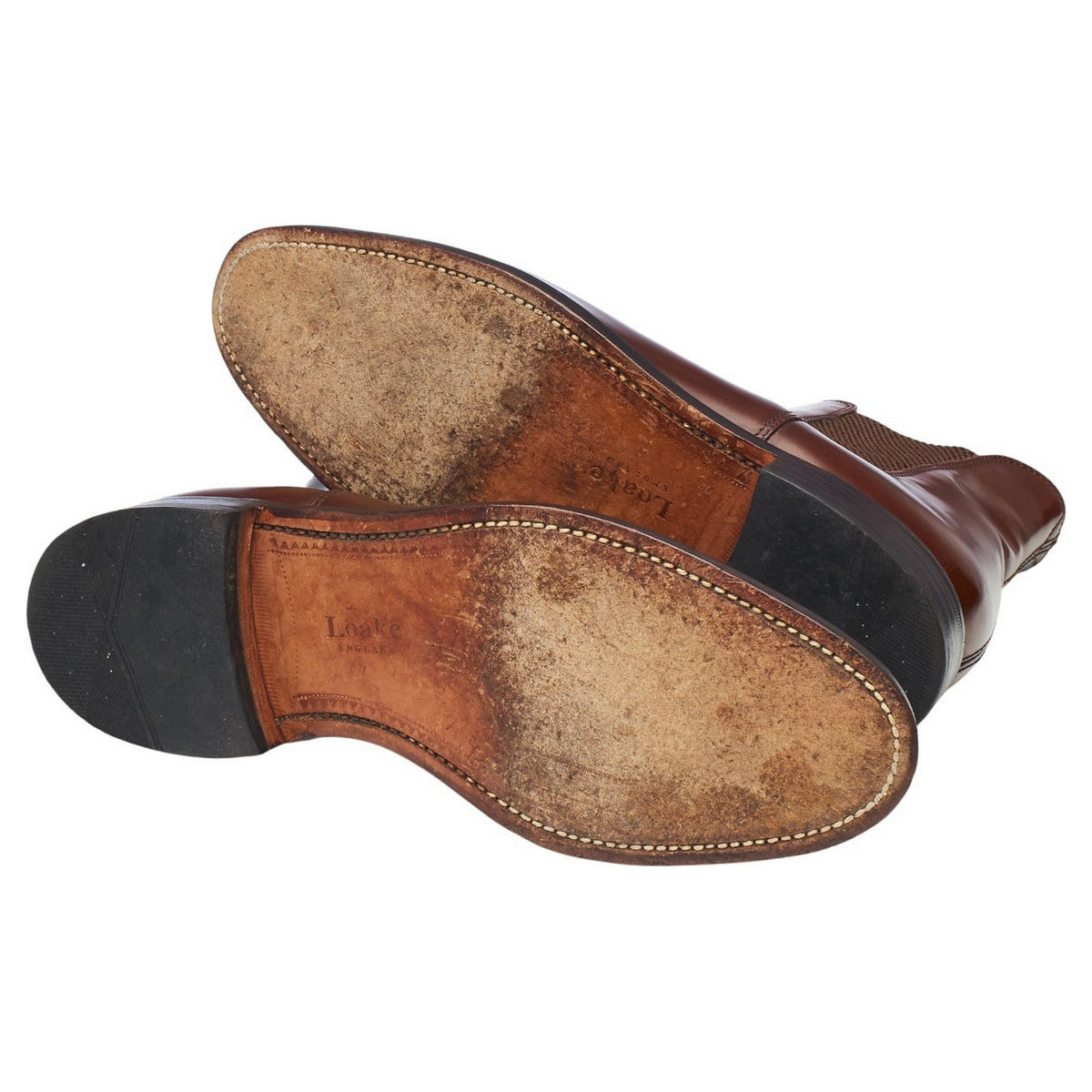 '290' Brown Leather Chelsea Boots UK 8 F