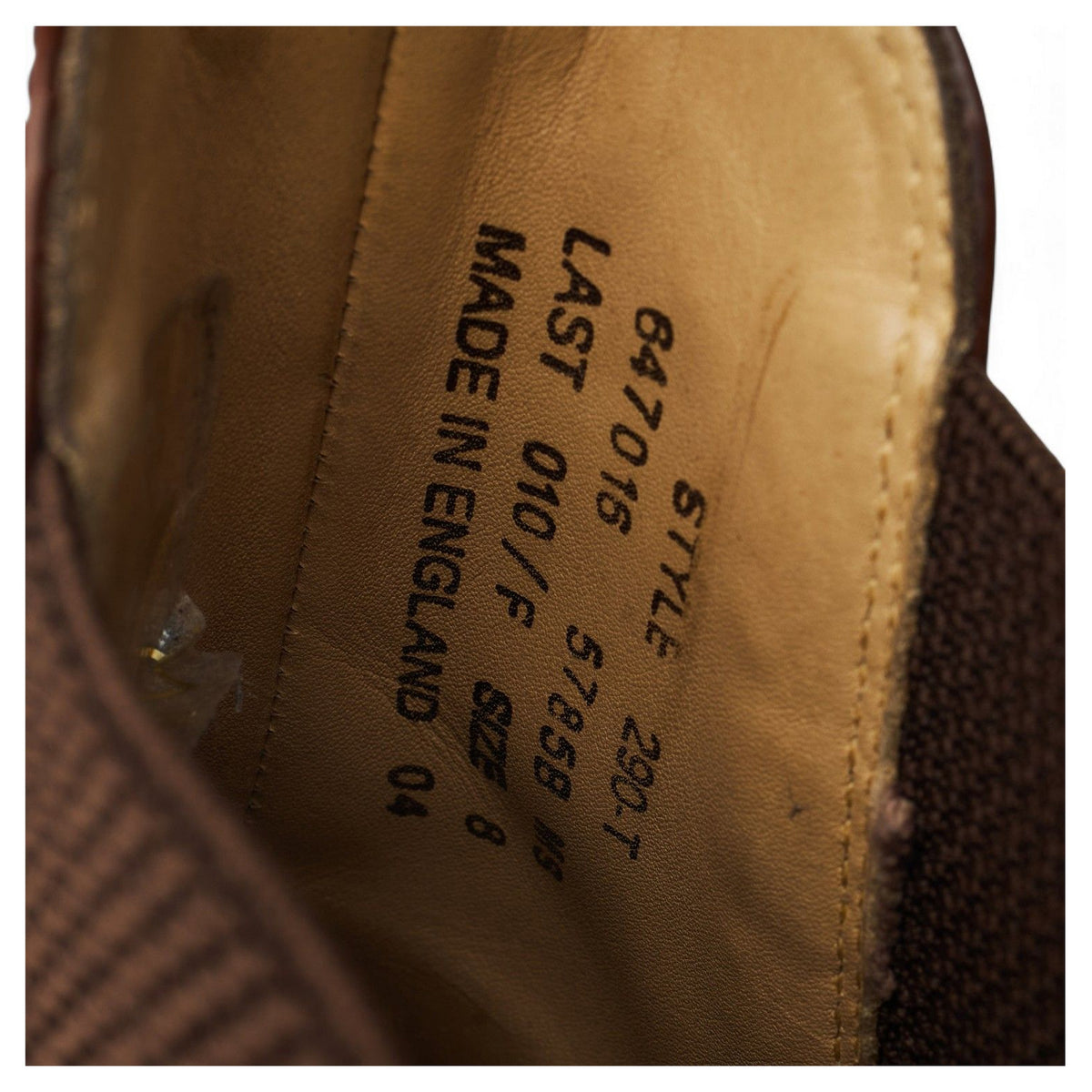 '290' Brown Leather Chelsea Boots UK 8 F