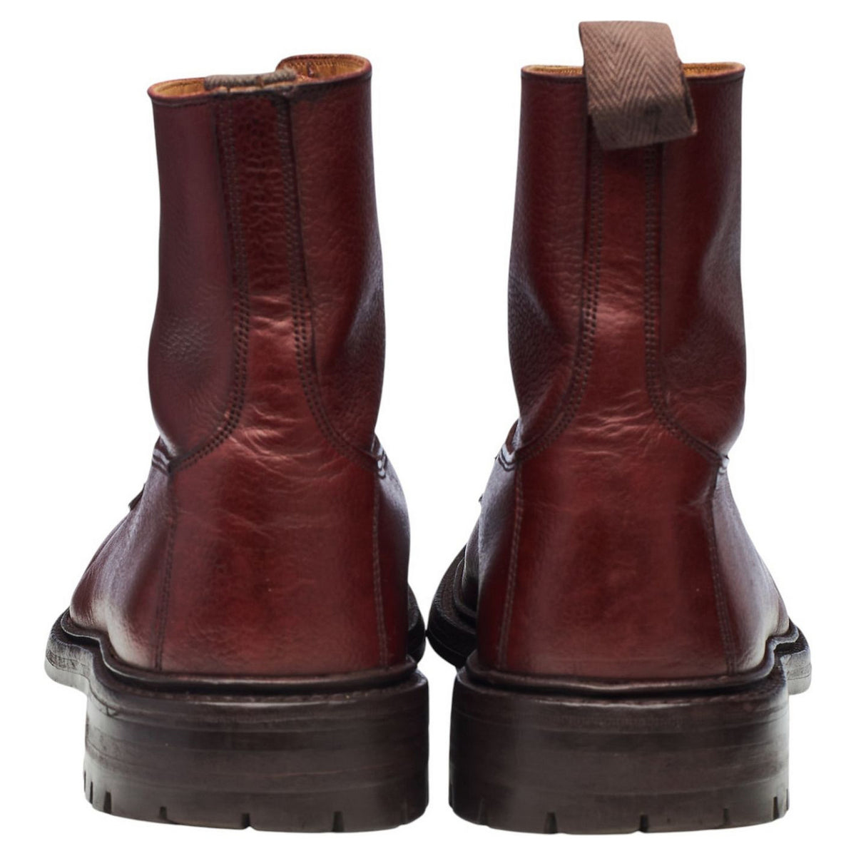 'Grassmere' Burgundy Grain Leather Boots UK 8
