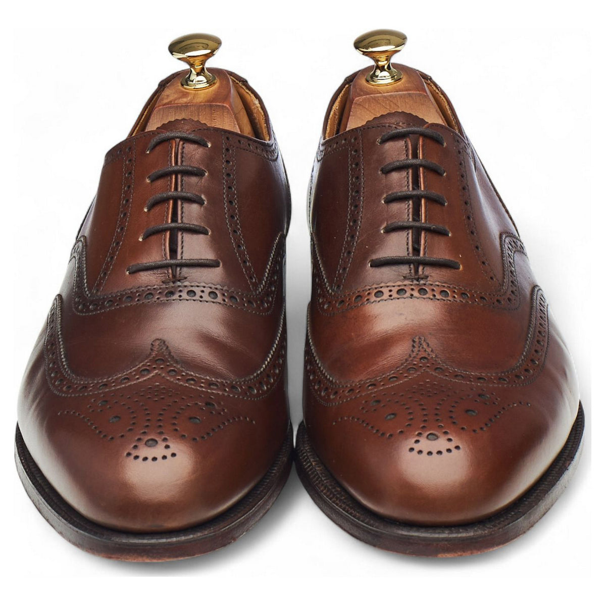 'Canterbury' Dark Brown Leather Oxford Brogues UK 10.5 G