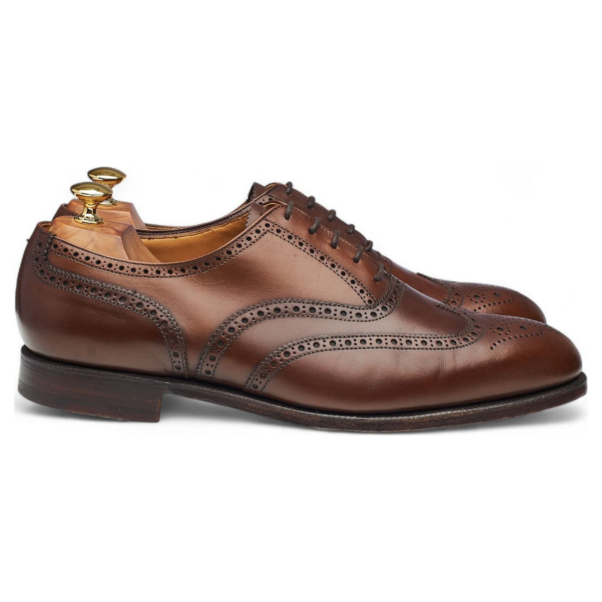 'Canterbury' Dark Brown Leather Oxford Brogues UK 10.5 G