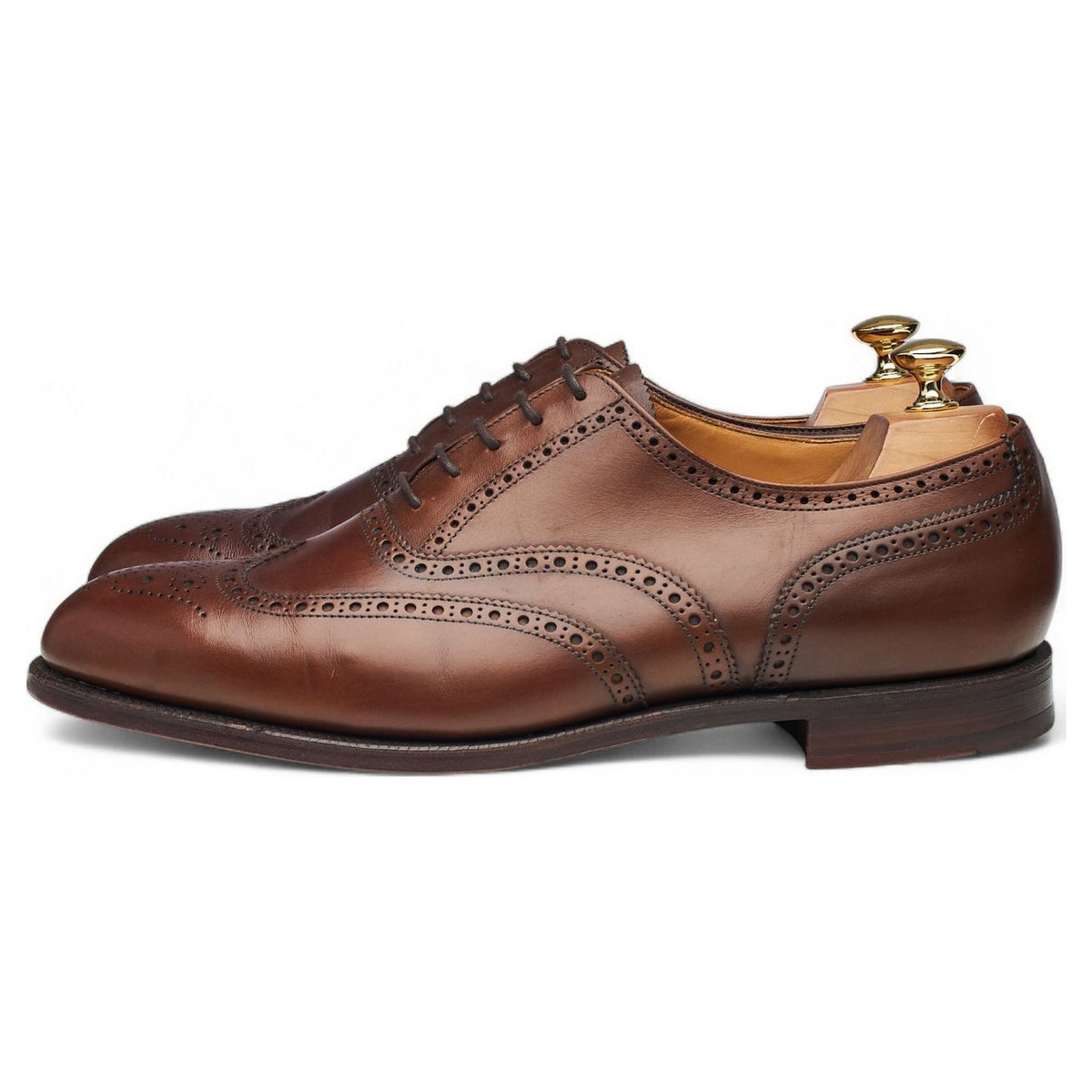 'Canterbury' Dark Brown Leather Oxford Brogues UK 10.5 G