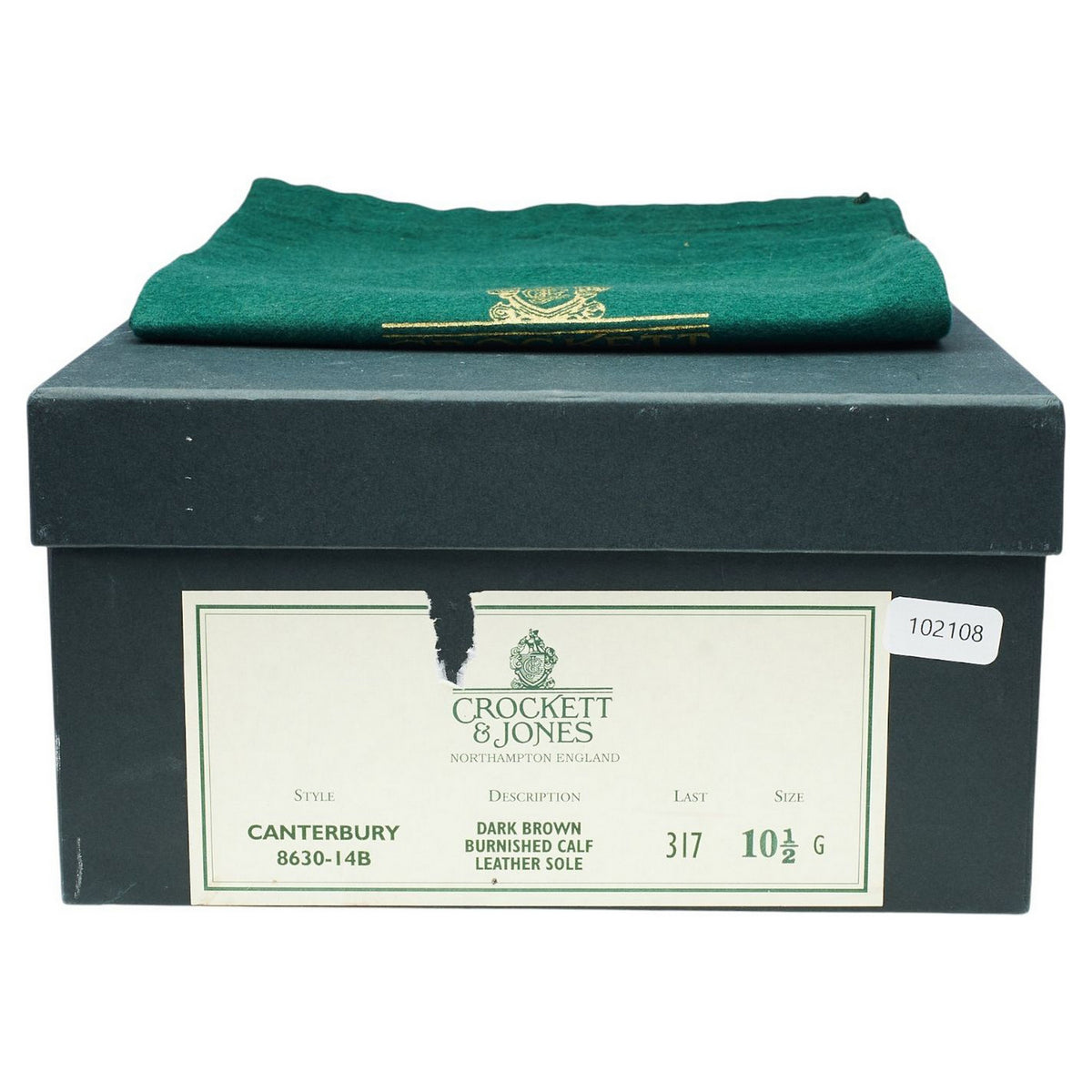 'Canterbury' Dark Brown Leather Oxford Brogues UK 10.5 G