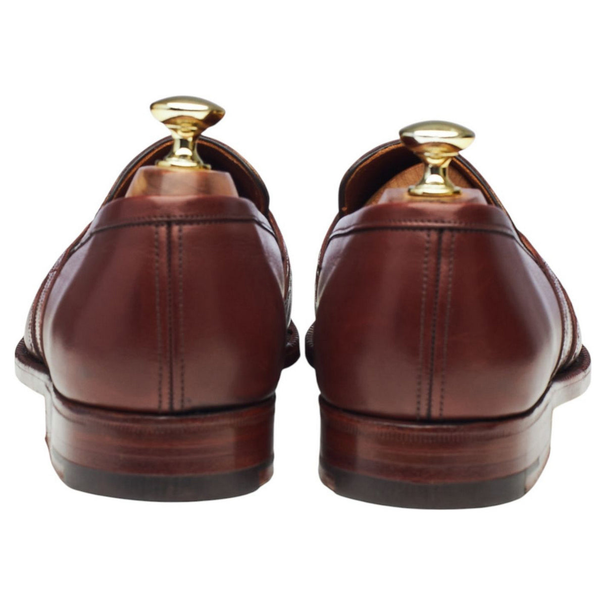 Masterclass Brown Leather Brogue Loafers UK 7.5 F