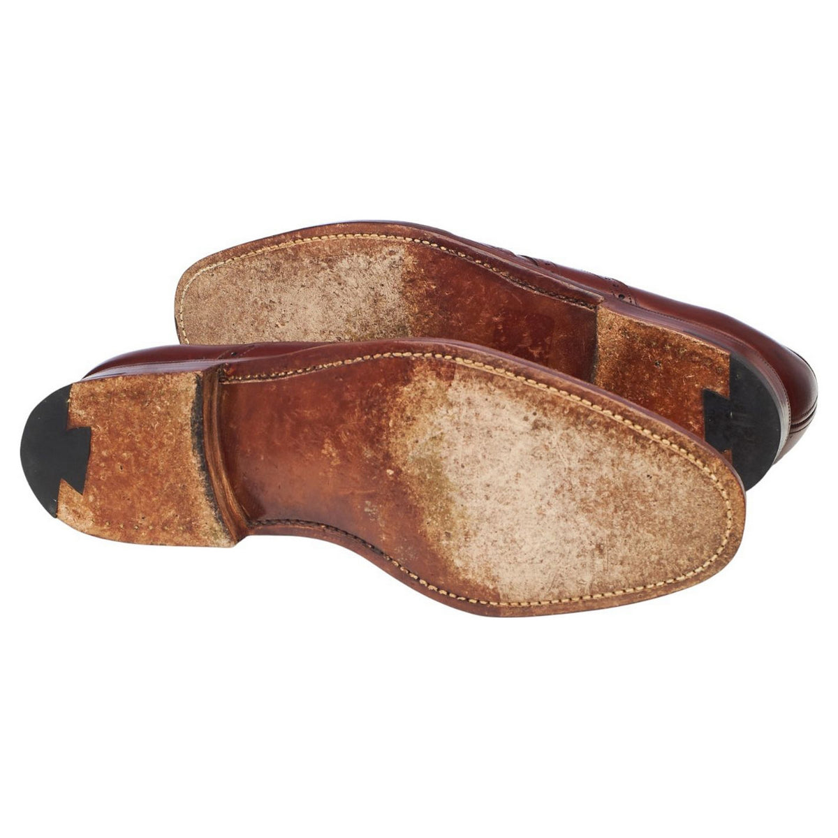 Masterclass Brown Leather Brogue Loafers UK 7.5 F