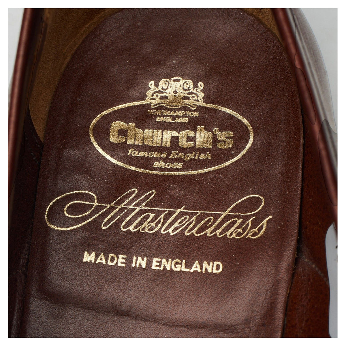 Masterclass Brown Leather Brogue Loafers UK 7.5 F