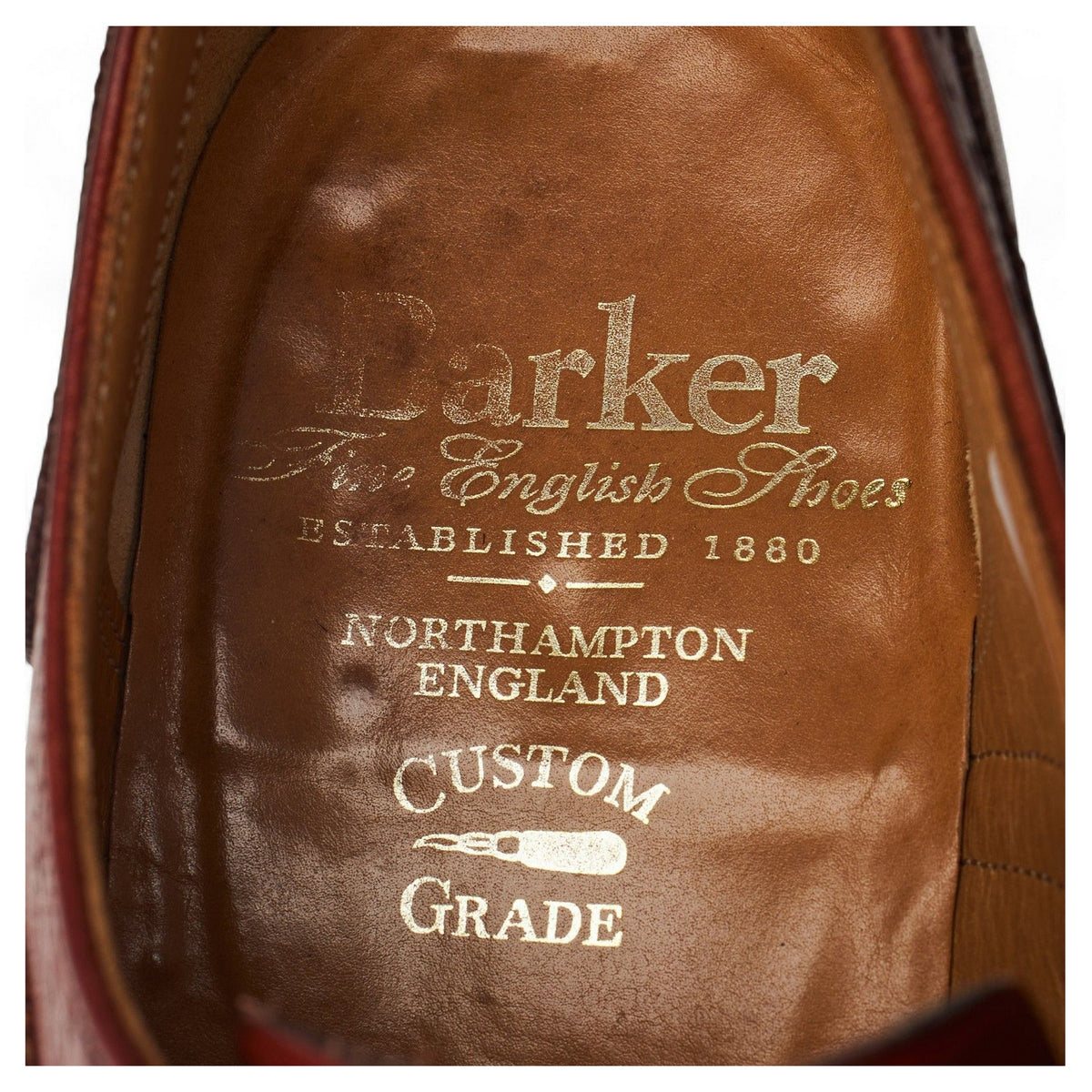 Tan Brown Leather Oxford Brogues UK 8 G