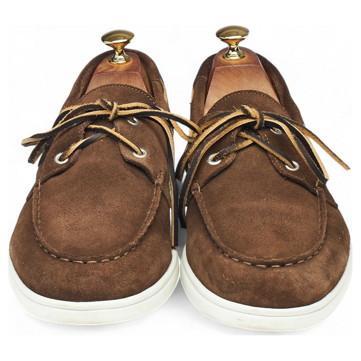 Brown Suede Boat Shoes UK 10